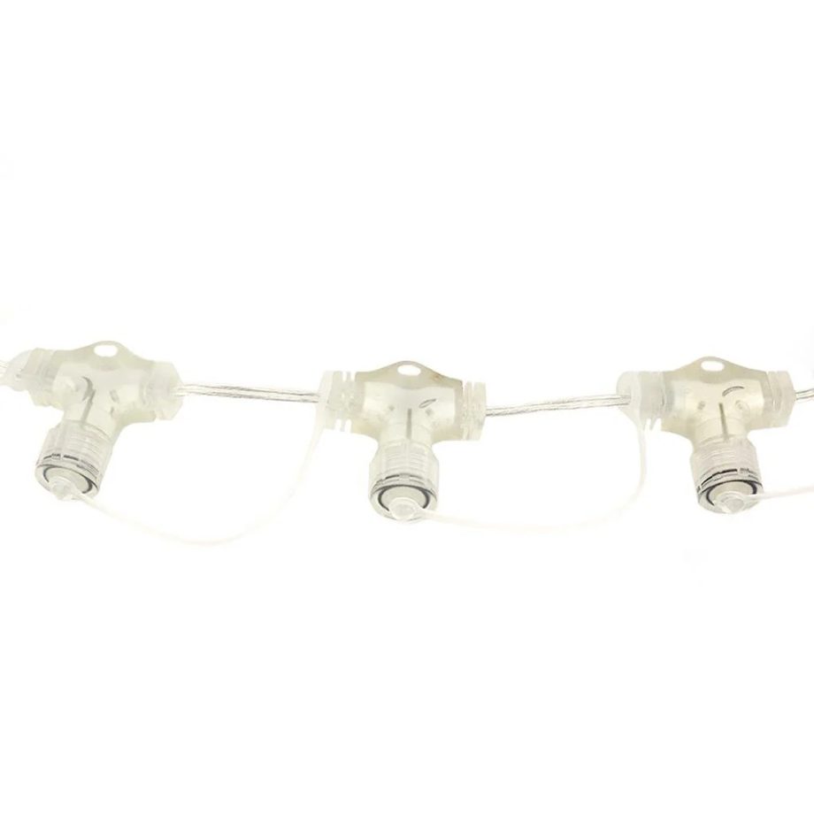 10 Port Clear Curtain Connector, Connectable, Green, Clear or White (STARTER RANGE)