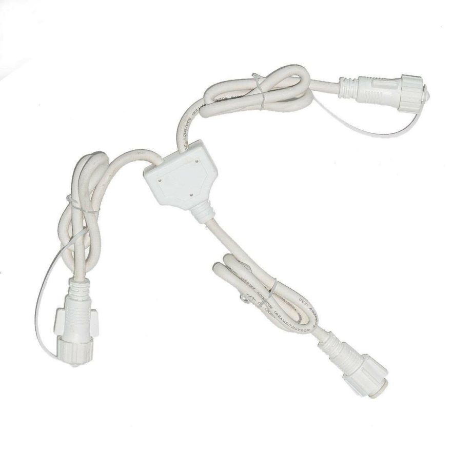 Black or White Y Cord Connector, Connectable (PROFESSIONAL RANGE)